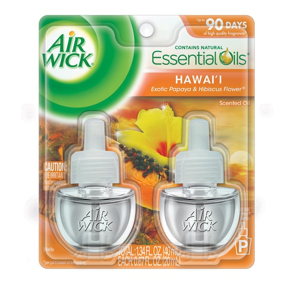 Air Wick Air Wick Hawaii Scent Air Freshener Refill 0.67 oz Liquid, PK2 6233885175 - main